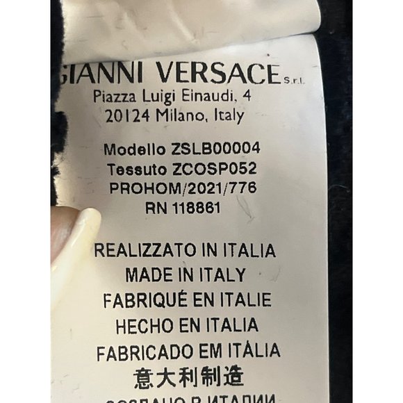 Versace Medusa Logo Mania Embroidered Slipper in Black Small 5,5-6.5 New Womens - Picture 5 of 8